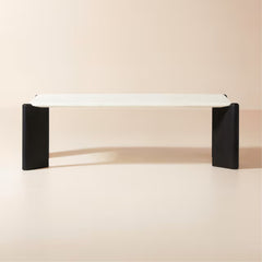 Tatvaacasa Marble Top Coffee Table