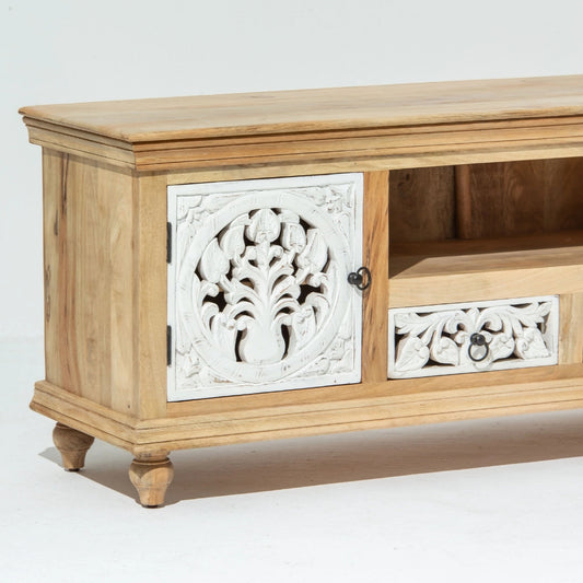 Wooden Carving Tv Stand