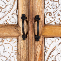 Hand Carved Mango Wood Wardrobe