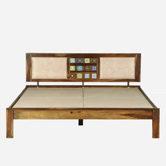 Sheesham Wood King Size Bed Without Storage