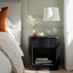 Linea Casa 1-Drawer Bedside Table, Oak