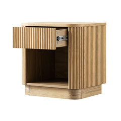 Linea Casa 1-Drawer Bedside Table, Oak