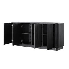 Linea Casa Large 4-Door Sideboard, Black