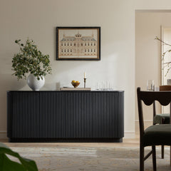 Linea Casa Large 4-Door Sideboard, Black
