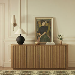 Linea Casa Large 4-Door Sideboard, Black