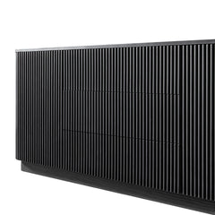 Linea Casa Large 2-Door Sideboard with Drawers, Black