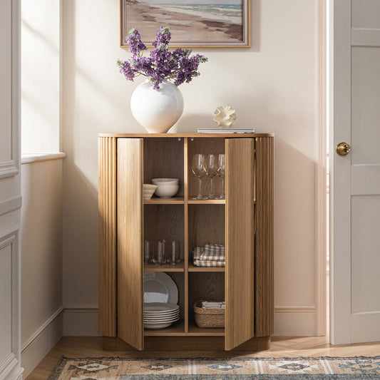 Linea Casa Tall Cabinet, Oak