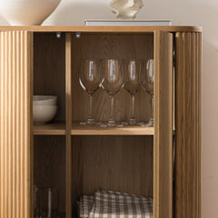 Linea Casa Tall Cabinet, Oak