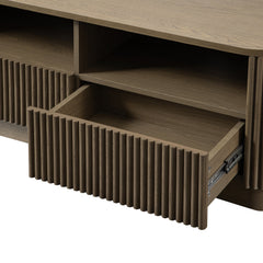 Linea Casa 120cm TV Unit with Drawers, Silver Oak