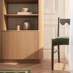 Linea Casa Bookcase with Cabinet, Oak