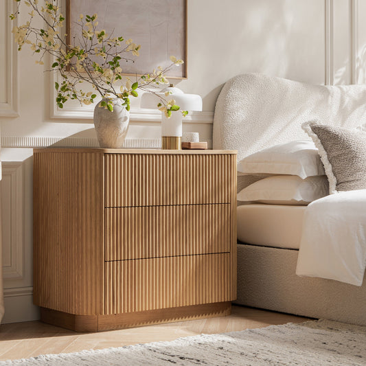 Linea Casa Chest of 3 Drawers, Oak