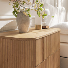 Linea Casa Chest of 3 Drawers, Oak
