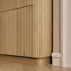 Linea Casa 4-Door Shoe Storage Cabinet, Oak