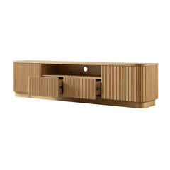 Linea Casa 200cm Wide TV Unit with Drawers, Oak