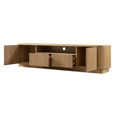 Linea Casa 200cm Wide TV Unit with Drawers, Oak