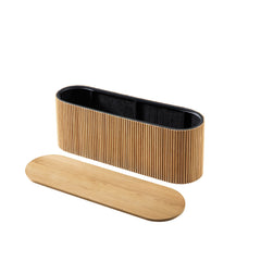 Linea Casa Storage Ottoman Bench, Oak