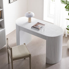 Linea Casa 1-Drawer Writing Desk, Washed White