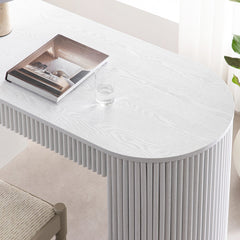 Linea Casa 1-Drawer Writing Desk, Washed White