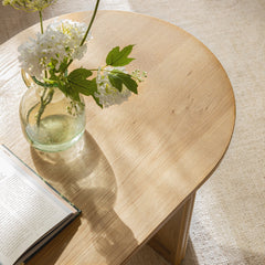 Linea Casa Oval Coffee Table, Oak
