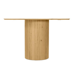 Natural Wooden Round Dining Table for Dining Room