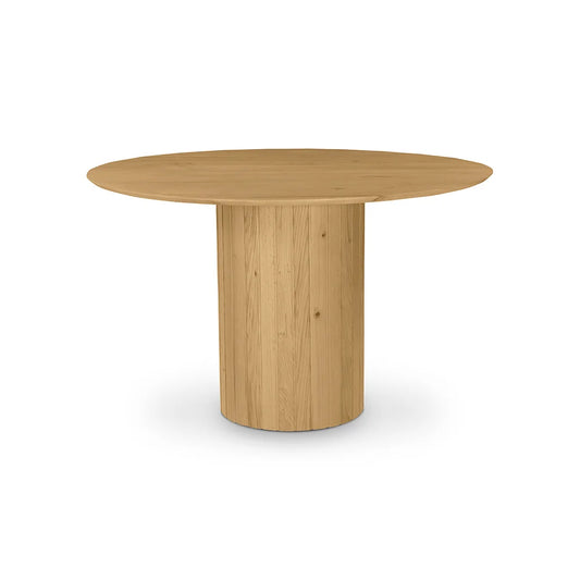 Natural Wooden Round Dining Table for Dining Room