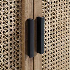 Regal Curved Rattan 160cm Wide TV Unit, Natural