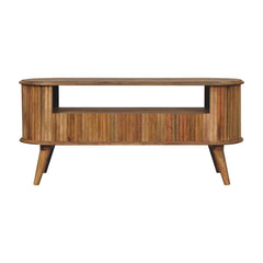 Tatvaacasa Aarav Natural Wood TV Unit