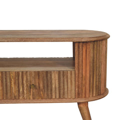 Tatvaacasa Aarav Natural Wood TV Unit