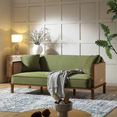 Sofa Bed | Multi-Color Velvet Options: Moss Green
