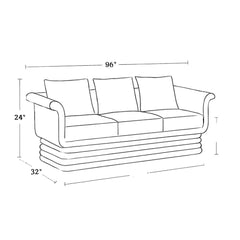 Modern 3 seater Sofa for Living Room
