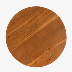 Brown Round Side Table