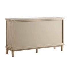 Signature Whitewashed Carved Large Sideboard