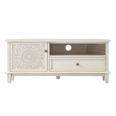 Signature Whitewashed Corner TV Unit