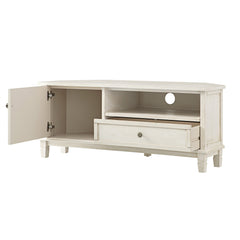 Signature Whitewashed Corner TV Unit
