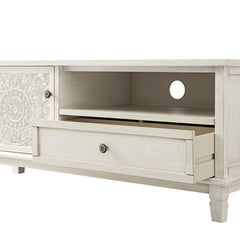Signature Whitewashed Corner TV Unit