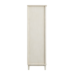 Signature Whitewashed Carved Double Wardrobe