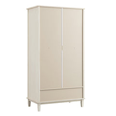 Signature Whitewashed Carved Double Wardrobe